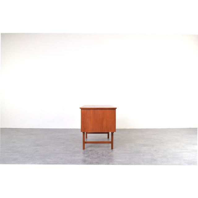 Wood Mid-Century Modern Danish Executive Desk in Teak, 1960s For Sale - Image 7 of 18