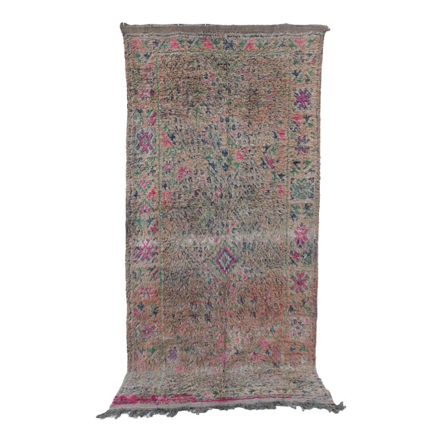 Moroccan Handmade Rug - 5'5" X 12'0" Ft For Sale