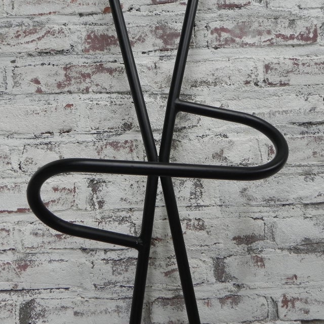 Black Vintage Wall Coat Rack with Beech Balls, 1950s For Sale - Image 8 of 15