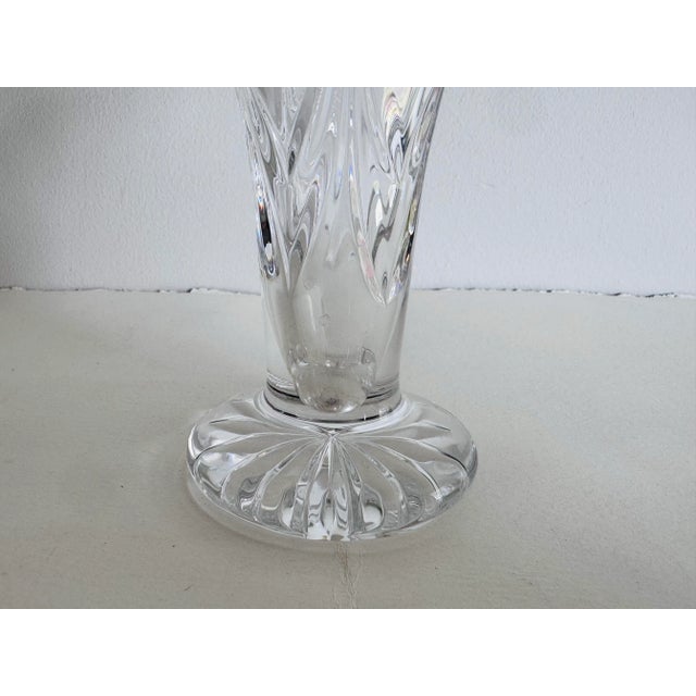 1970s Waterford Crystal Vase With Butterflys For Sale - Image 5 of 7