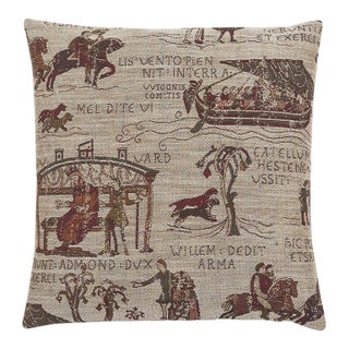 Bayeux Tapestry Cushion With Feather Filler - 46 X 46cm For Sale