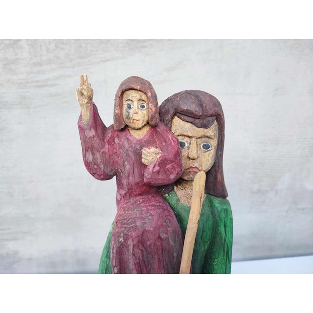 Saint Christopher Wooden Figure, 1960s-1970s For Sale - Image 4 of 10