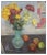 Charles Felix Appenzeller, Bouquet and Apples, Oil on Canvas, 1921 For Sale