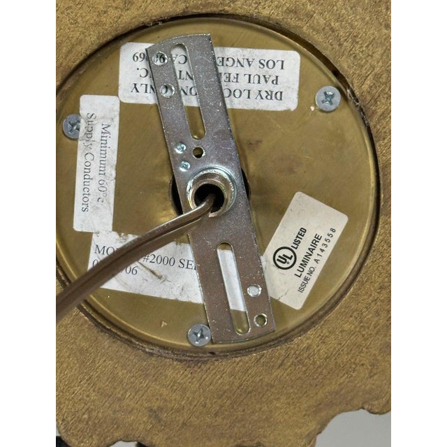 Paul Ferrante Gilt and Iron Six-Light Chandelier, 20th Century For Sale - Image 16 of 16