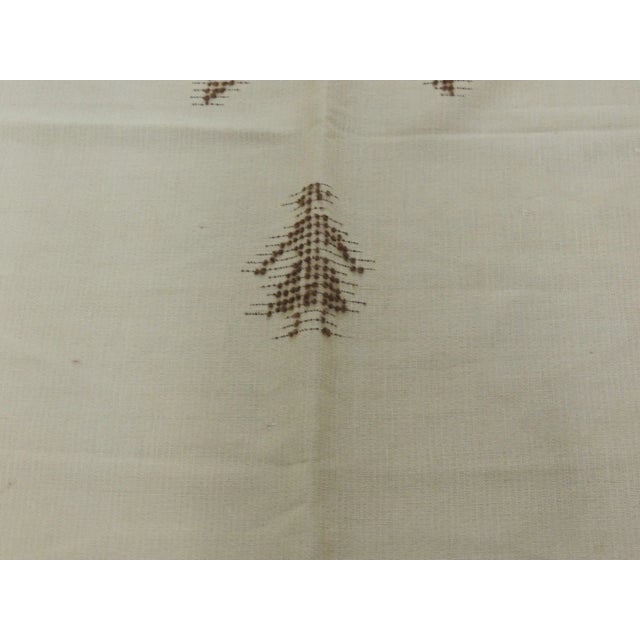 Vintage Turkish Throw/Blanket Woven Yellow and brown Cotton and wool Size:57"W x 68"L