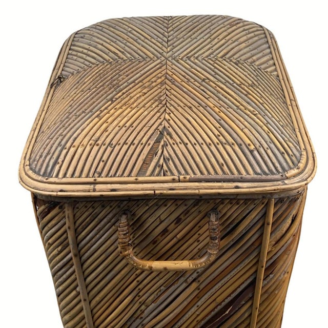 Vintage Wicker Chest in Bamboo, 1930s For Sale - Image 6 of 18