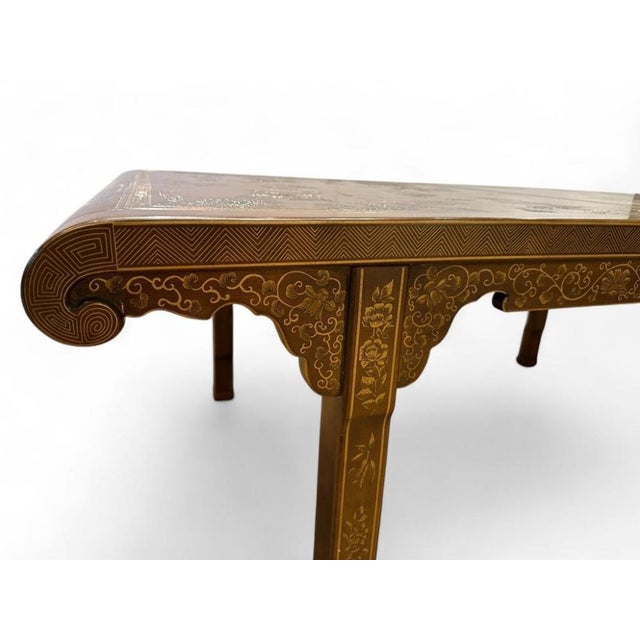 Drexel Heritage Hollywood Regency Chinoiserie Extension Dining Table, Circa 1970 For Sale - Image 9 of 18