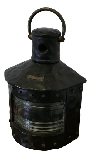 Hand Carved Ships Starboard Navigation Light, 1960s