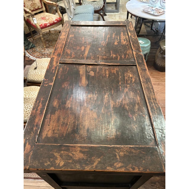 Red Antique Chinoiserie Lacquered Cabinet For Sale - Image 16 of 17