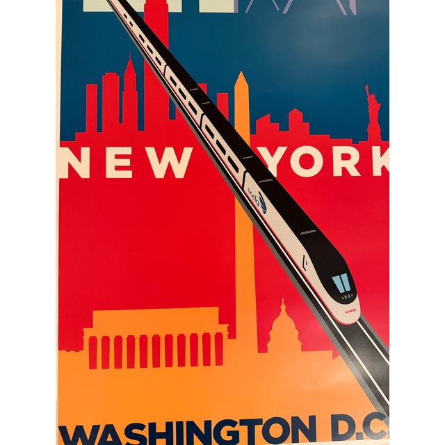 Michael Schwab - Boston, New York, Washington, d.c. - Acela - Amtrak, C. 2004, Poster on Paper For Sale In Washington DC - Image 6 of 6