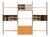 Three Bay Wall Unit in Beech from FM Møbler, 1970s For Sale