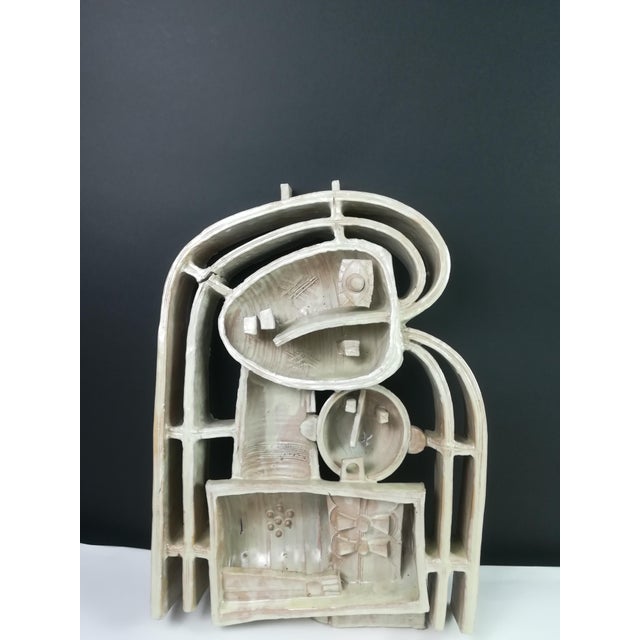 Jozsef Pattantyus, Wall Sculpture, 1970s, Glazed Ceramic For Sale - Image 10 of 11