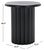 Contemporary Monka Round End Table in Black For Sale - Image 3 of 7