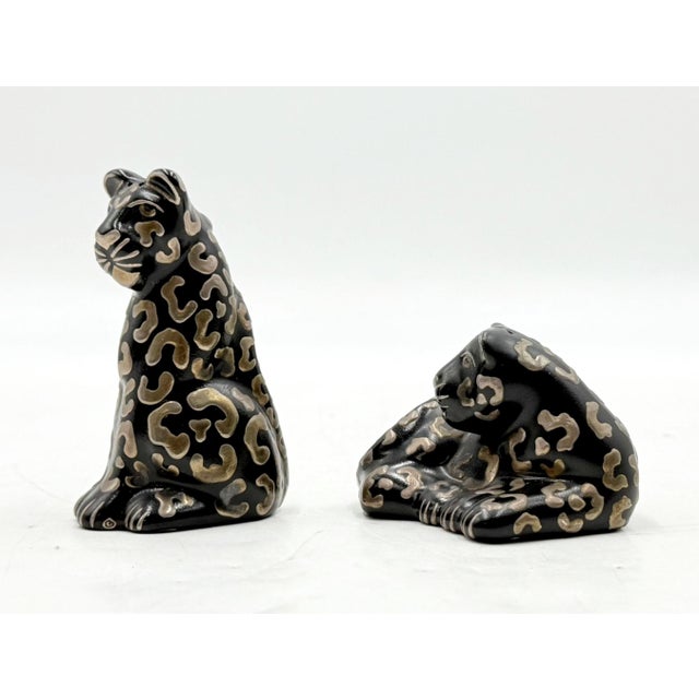 1980s Emilia Castillo Porcelain & Pure Silver Table Sculptures/Salt & Pepper Shakers For Sale - Image 11 of 18