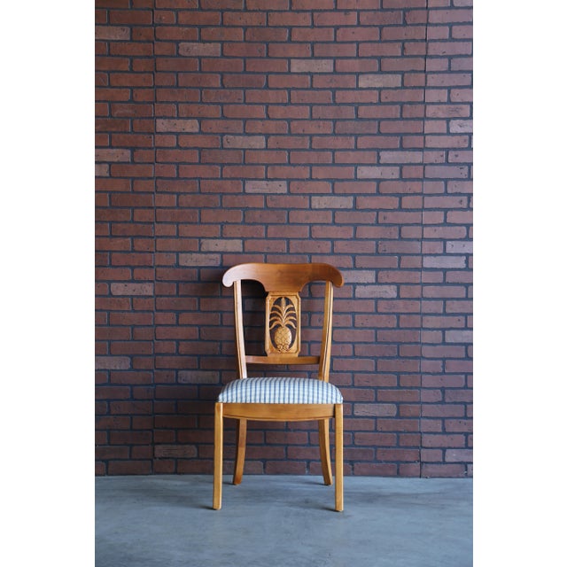 1990s Vintage Ethan Allen Legacy Collection Pineapple Dining Side