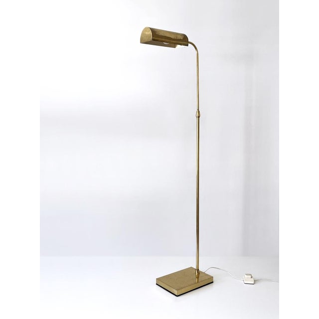 Mid-Century Modern Mid-Century Modern Adjustable Brass Floor Lamp or Reading Light, Sweden, 1960s For Sale - Image 3 of 18