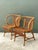 1950s Vintage 1940s Danish Tove Kindt Larsen for Robert Wengler Stick Rattan Lounge Chairs - A Pair For Sale - Image 5 of 12