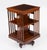 Antique Edwardian Flame Mahogany Revolving Bookcase, Early 20th Century For Sale - Image 9 of 10