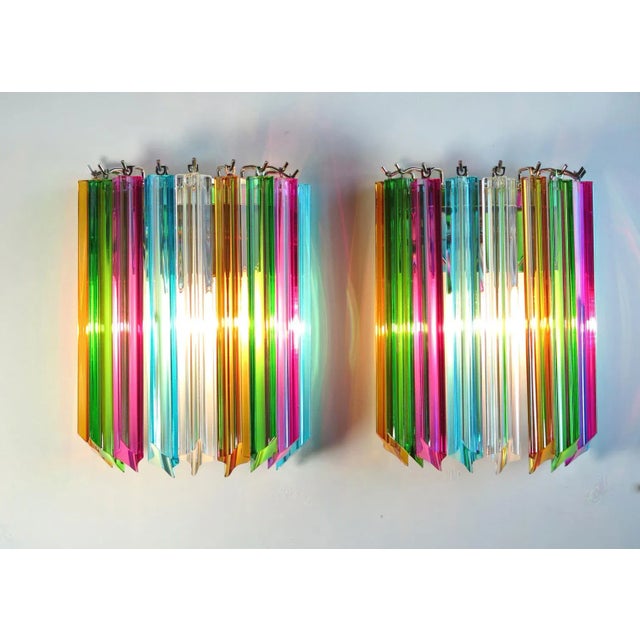 Vintage Murano Wall Sconces, 1990, Set of 2 For Sale - Image 10 of 12