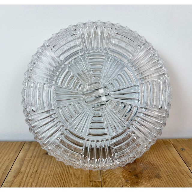 Vintage Industrial wall or ceiling lamp made in former Czechoslovakia during the 1970s-1980s. Was used in factory offices...