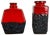 Set of Two Pottery Fat Lava Cubic Vases from Jopeko, Germany, 1970s For Sale