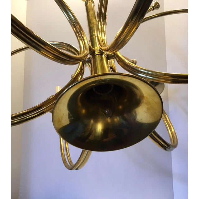 Vintage Frederick Cooper French Horn Chandelier Chairish