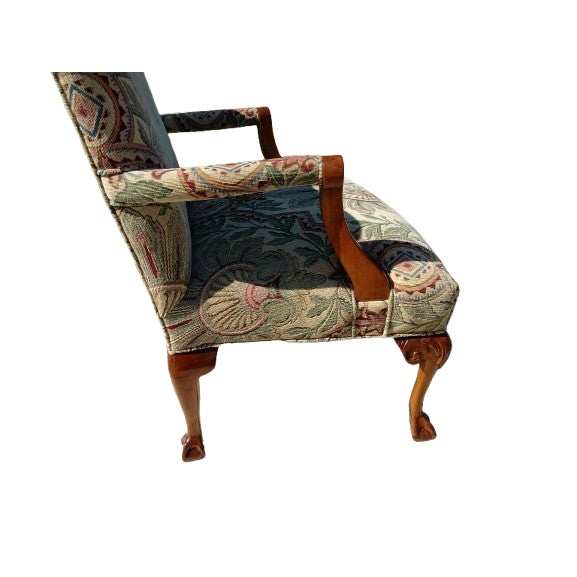 Late 19th Century Pair of 1870 Chippendale Needlepoint Tapestry Chairs For Sale - Image 5 of 8
