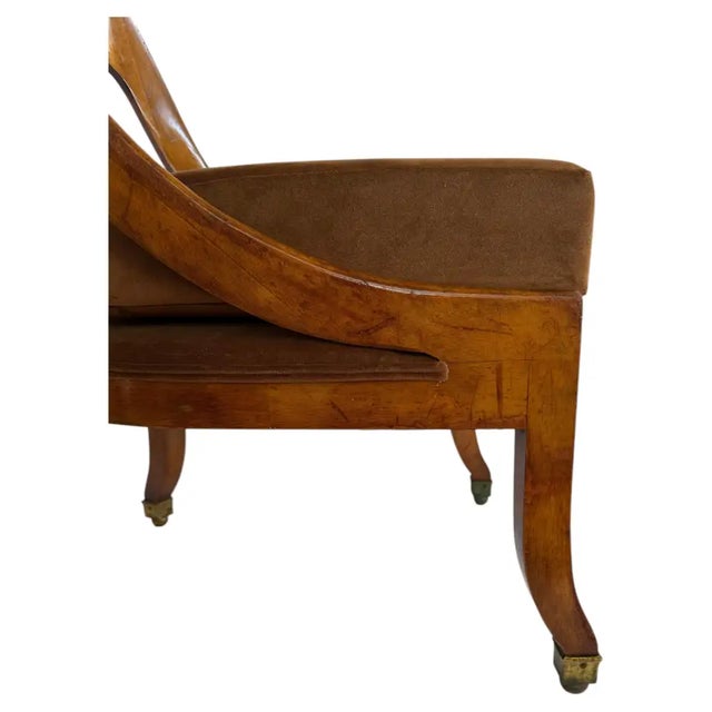 Wood English Regency Wood Spoon Back Chair in the Style of Michael Taylor for Baker For Sale - Image 7 of 15