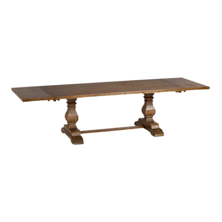 118" Arhaus Kensington Dining Table With Extensions Chairish