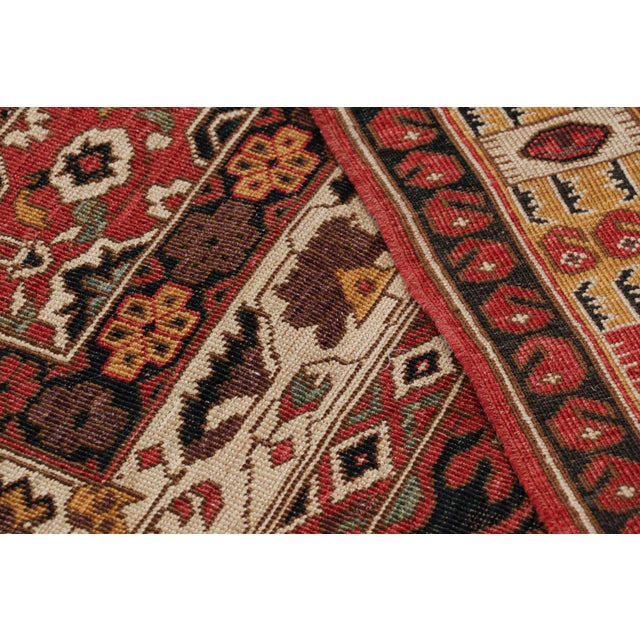Textile Rug & Kilim’s Afghan Style Rug With Colorful Geometric Patterns and Medallion For Sale - Image 7 of 7