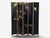 1960s Chinese Export, Jappanned Screen, Crackle Lacquer, Gilt, Brass, China, 1960s For Sale - Image 5 of 18