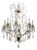 Mid 20th Century Swedish 8-Light Brass Chandelier For Sale