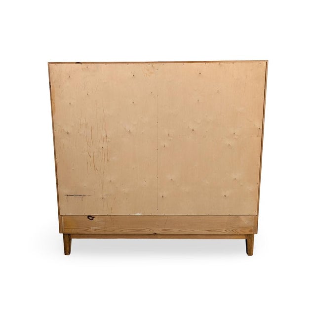 Mid-Century Modern Roller Shutter Cabinet in Oak For Sale - Image 9 of 14