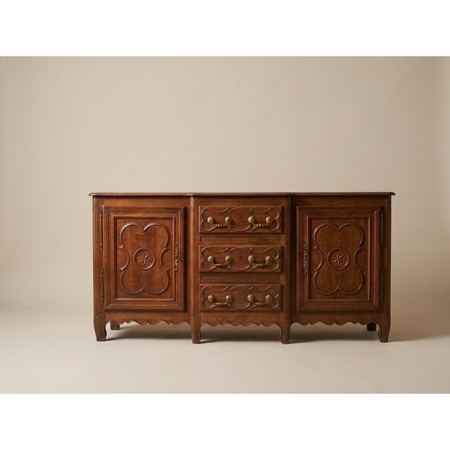 Antique French Country Wood Sideboard, 1850 For Sale - Image 4 of 4