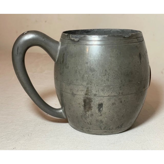 Bronze Antique 1904 French Bulldog Kennel Dog Pewter Bronze Trophy Award Mug Caldwell For Sale - Image 8 of 10