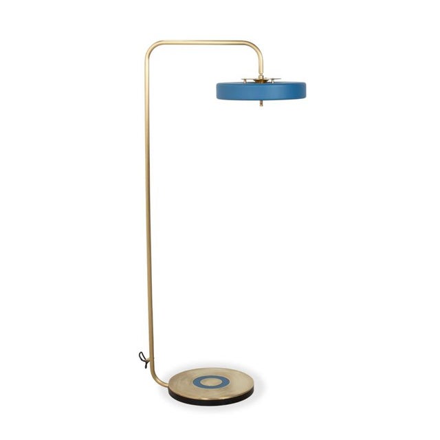 Revolve Floor Lamp Gold from Bert Frank For Sale - Image 15 of 18