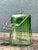 Vintage Green Glass and Metal Ice Bucket For Sale - Image 12 of 12