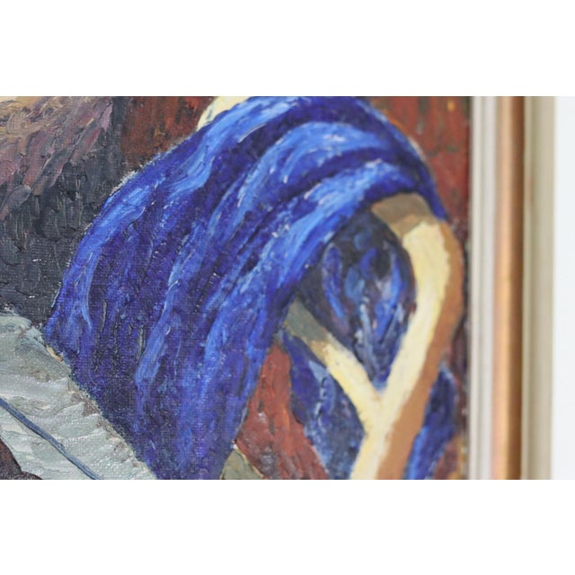 Bror Barklund, After the Masquerade, 1947, Oil on Panel, Framed For Sale - Image 8 of 18