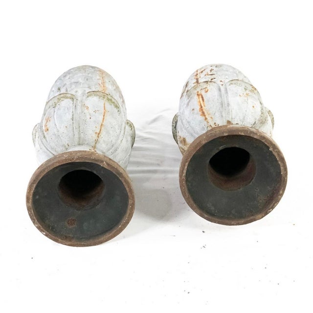 Pair of Antique Cast Iron Finials For Sale - Image 9 of 9