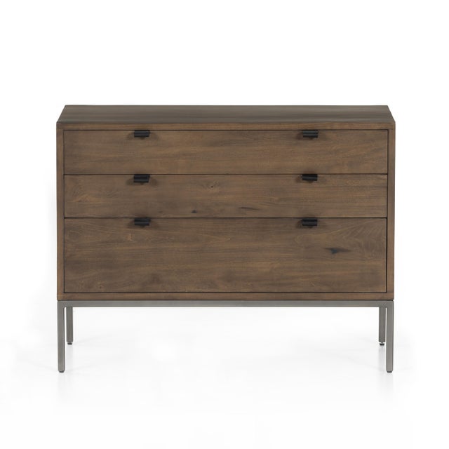 Wood Four Hands Trey Large Nightstand, Auburn Poplar For Sale - Image 7 of 12