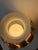 Transparent Vintage Victorian Hurricane Opaque 3d Table Lamp - "Gone With the Wind" Featuring Raised, Hand-Painted Floral Motifs on Milk Glass a Marble Base For Sale - Image 8 of 10