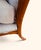 Hollywood Regency Vintage Walnut Klismos Chaise Lounge in Textured Cream Upholstery For Sale - Image 3 of 8