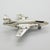Silver Vintage Italian Sterling Silver 925 McDonnell Douglas F-4 Phantom II Airplane with Folding Wings, Arezzo, 1980s For Sale - Image 8 of 15