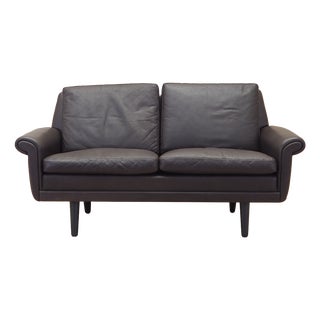 Danish Brown Leather Sofa by Aage Christiansen for Erhardsen & Andersen, 1960s For Sale