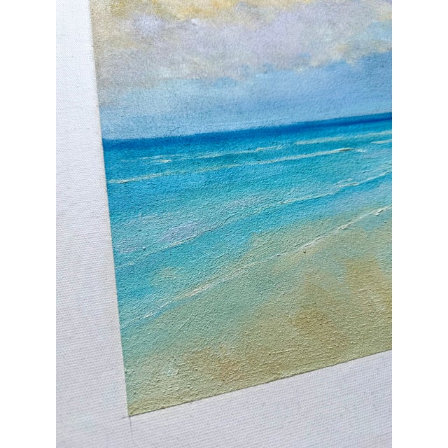 2020s Serene Coastal Abstract Beach Scene - Original Oil on Canvas, by Arciero For Sale - Image 5 of 5