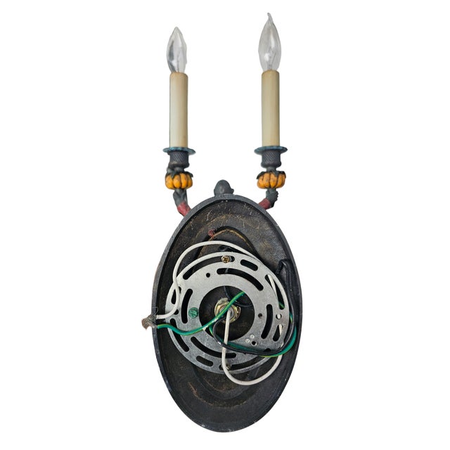 1990s Pair of Vintage Monkey Wall Sconces For Sale - Image 5 of 7