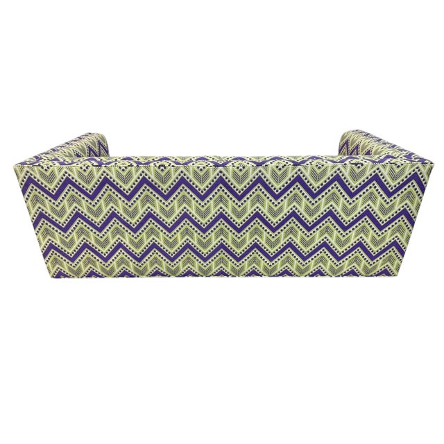 Mid-Century Modern Vintage Dunbar Loveseat W/Original Upholstery For Sale - Image 3 of 7