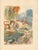 Original 1932 Art Deco sporting print by Milivoj Uzelac depicting riders and horses clearing a jump during an equestrian...