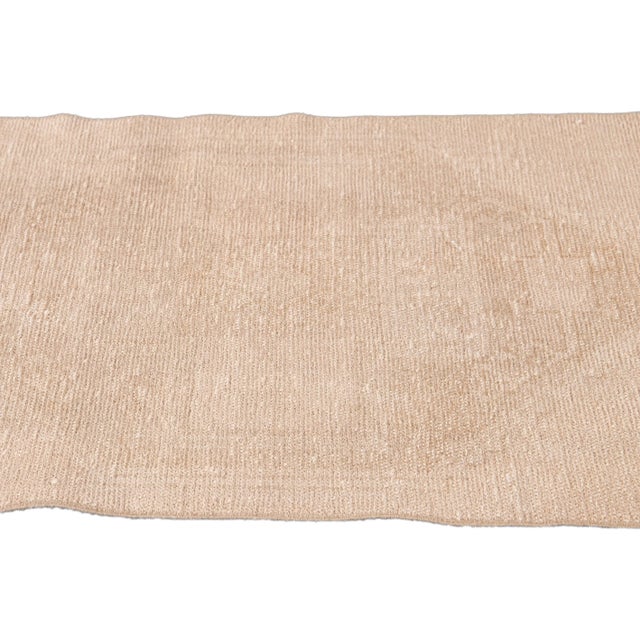 1960s Vintage Turkish Beige Handmade Tribal Wool Runner For Sale In New York - Image 6 of 9