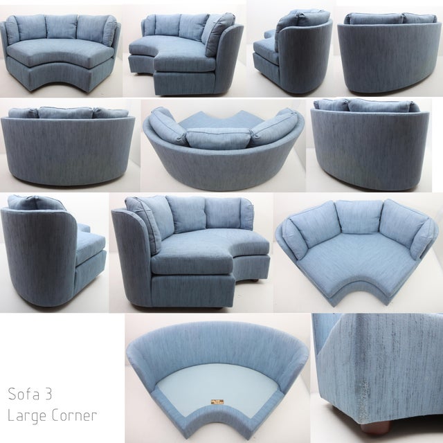 1970s Vintage Henredon Folio 500 Sectional Sofa 9 Pieces Chairish